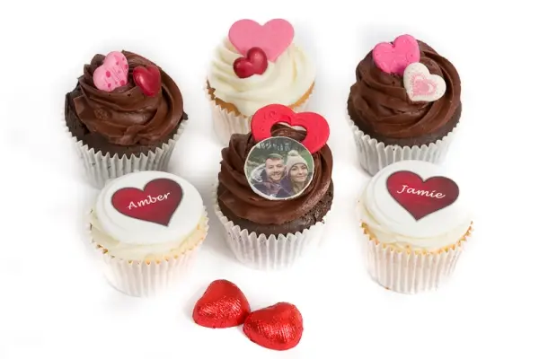 Together In Love Photo Cupcakes - Box of 6