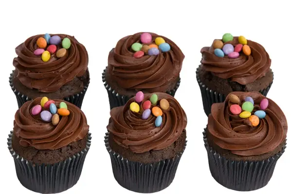 Smarties Pinata Cupcakes - Box of 6