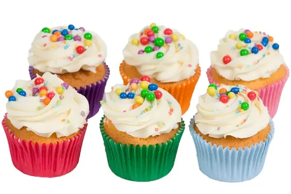 Rainbow Fountain Cupcakes - Box of 6