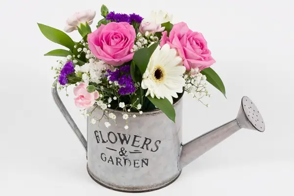 Watering Can Flower Arrangement