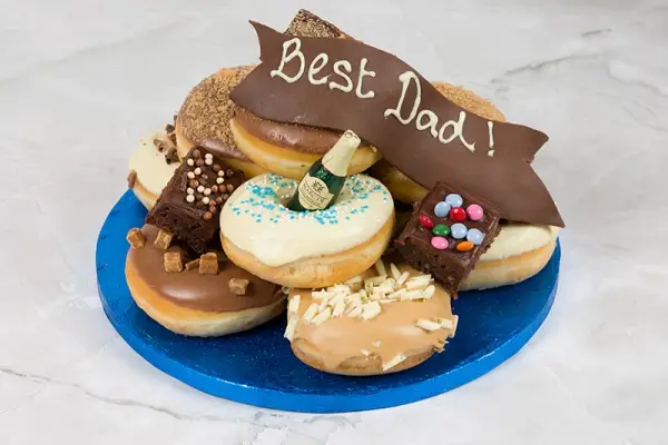 Donut and Brownie Treat Stack with Chocolate Liqueurs