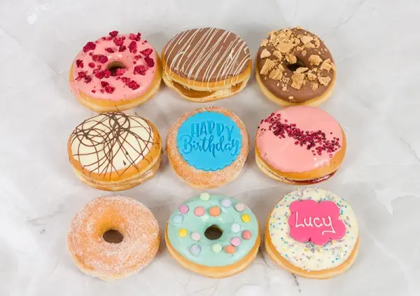 Happy Birthday Doughnuts Box